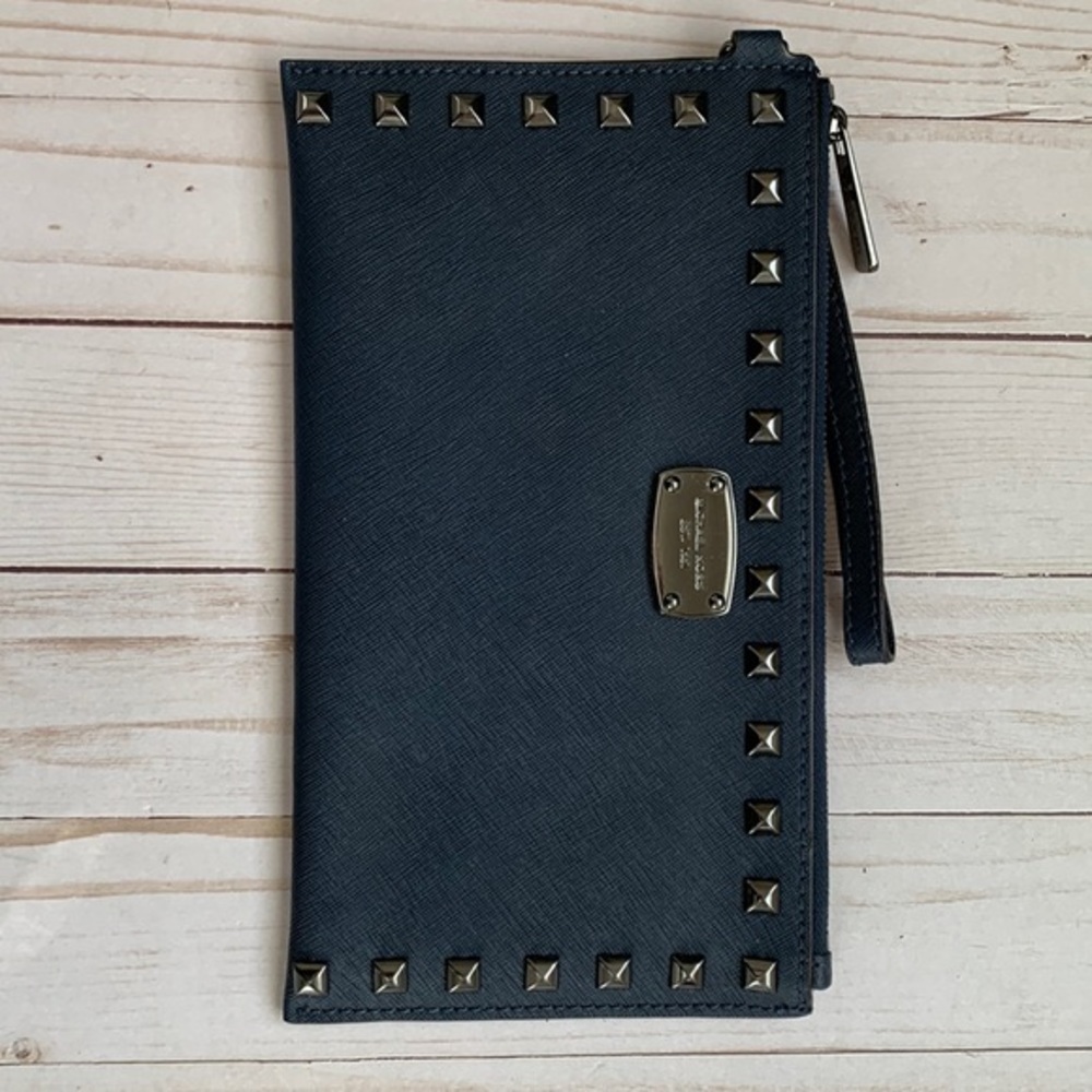 Michael Kors Navy Blue Wristlet Purse